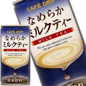 カフェドリップ なめらかミルクティー 185g缶60本［30本2箱］［賞味期限：3ヶ月以上］［送料無料］