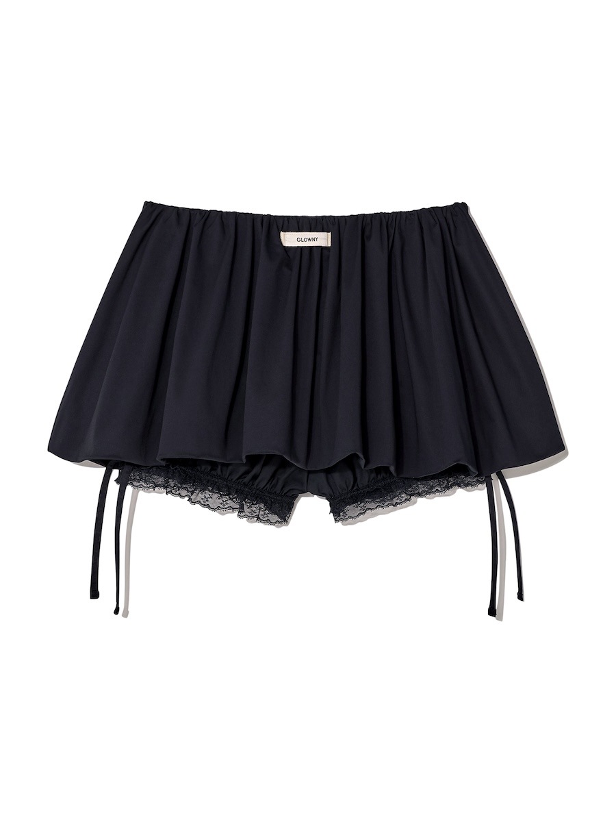 【GLOWNY】 BUBBLE BLOOMER SKIRT : NAVY