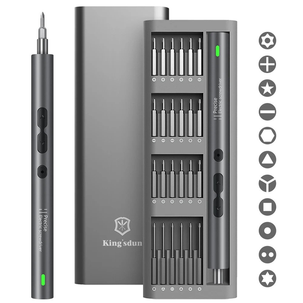 精密磁気電動ドライバーセット,充電式,xiaomi携帯電話修理用小型ビット,51 28 120 in 1 - 1420