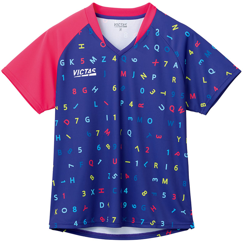 VICTAS(ヴィクタス) ポップフォント レディスゲームシャツ 卓球 ウェア シャツ 612303