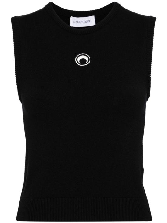 MARINE SERRE Women Sweater WTK043A CKNI0511BK99 Black