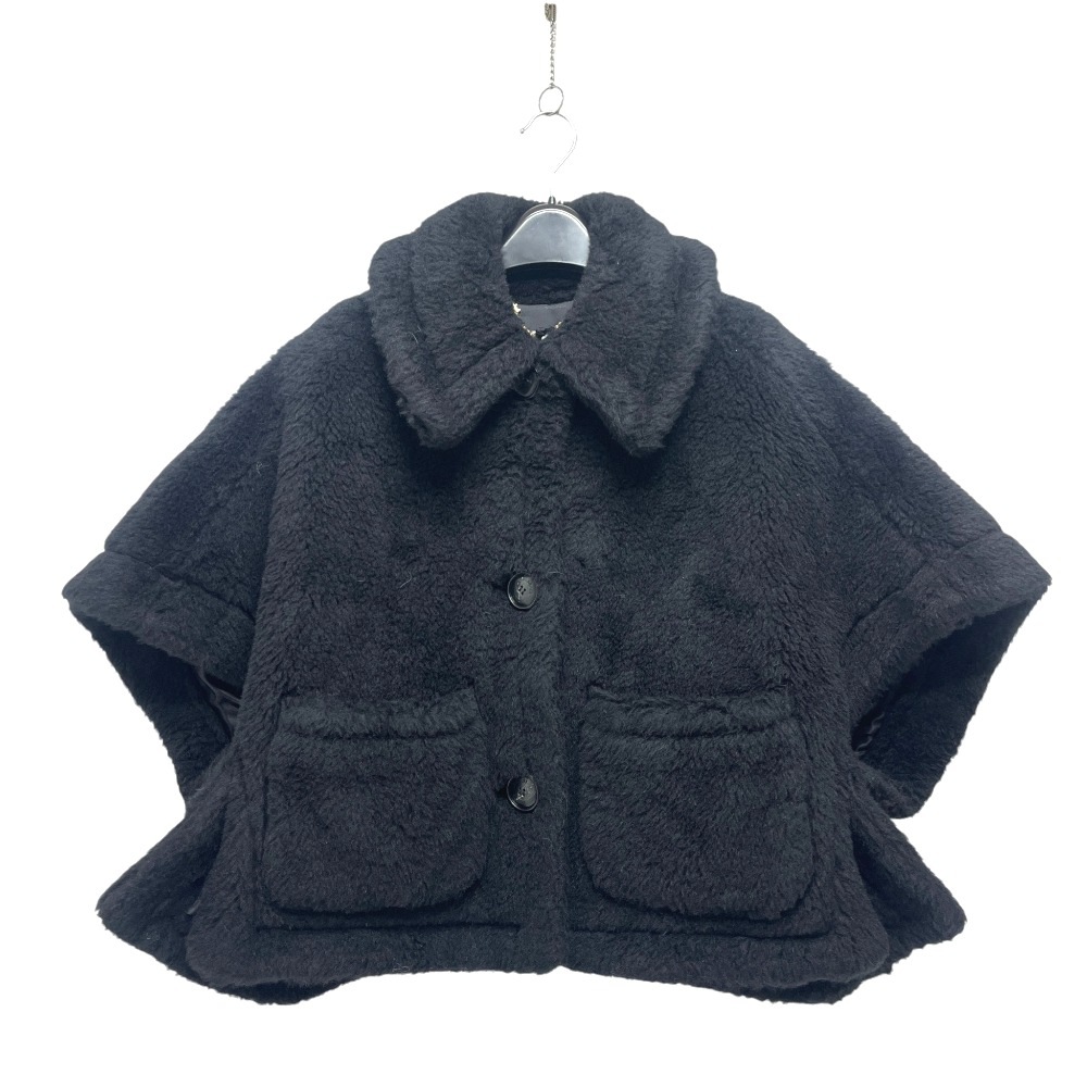 MAX MARA マックスマーラ ポンチョ 2524736062 テディベア ニュテールゾ テディ ケープ アパレル アルパカ ブラック
