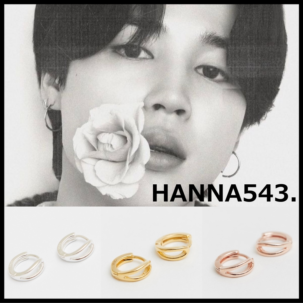 [BTS ジミン着用] 【HANNA543】 E908 ピアス [公式正規品] HANNA543 ピアス イヤリング BTS アクセ BTS 着用