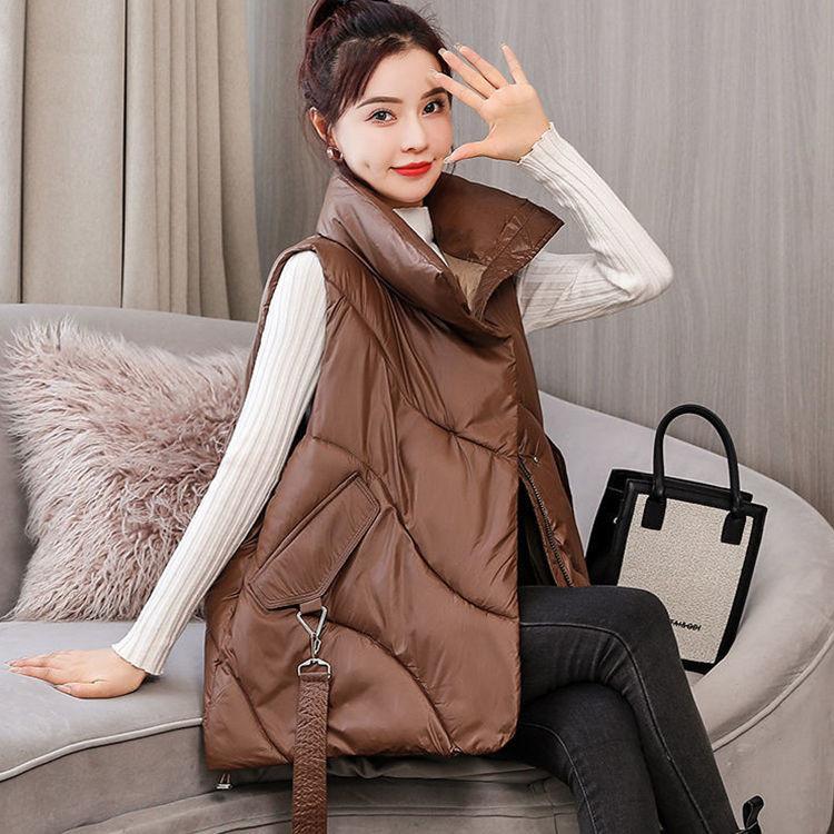 大人気上品レディースベスト秋冬　ダウンベストレディース　中綿ベストダウンジャケットアウタートップス暖かい防風防寒