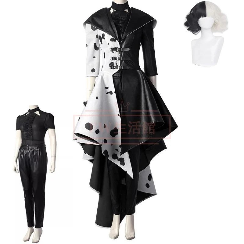 工場直販 Cruella クルエラ 悪役クルエラ・ヴィル Cruella De Vil コスプレ衣装 コスチューム