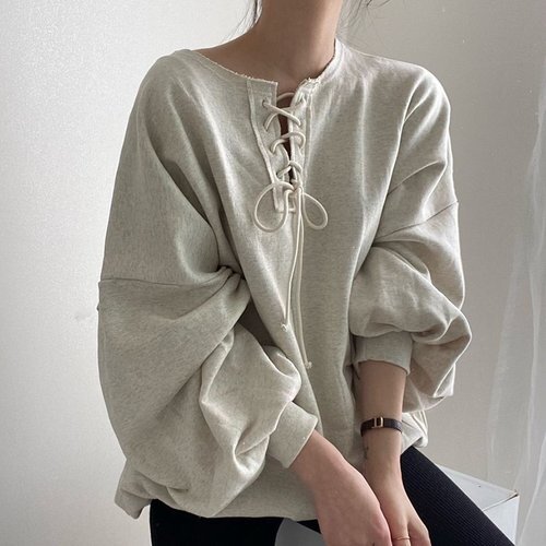 2023秋新作 韓国風レディース服 秋 シンプル 無地 カジュアル 体型パーカー きれいめ グレー フリーサイズ /サイズ色問わず合計3点から 4726