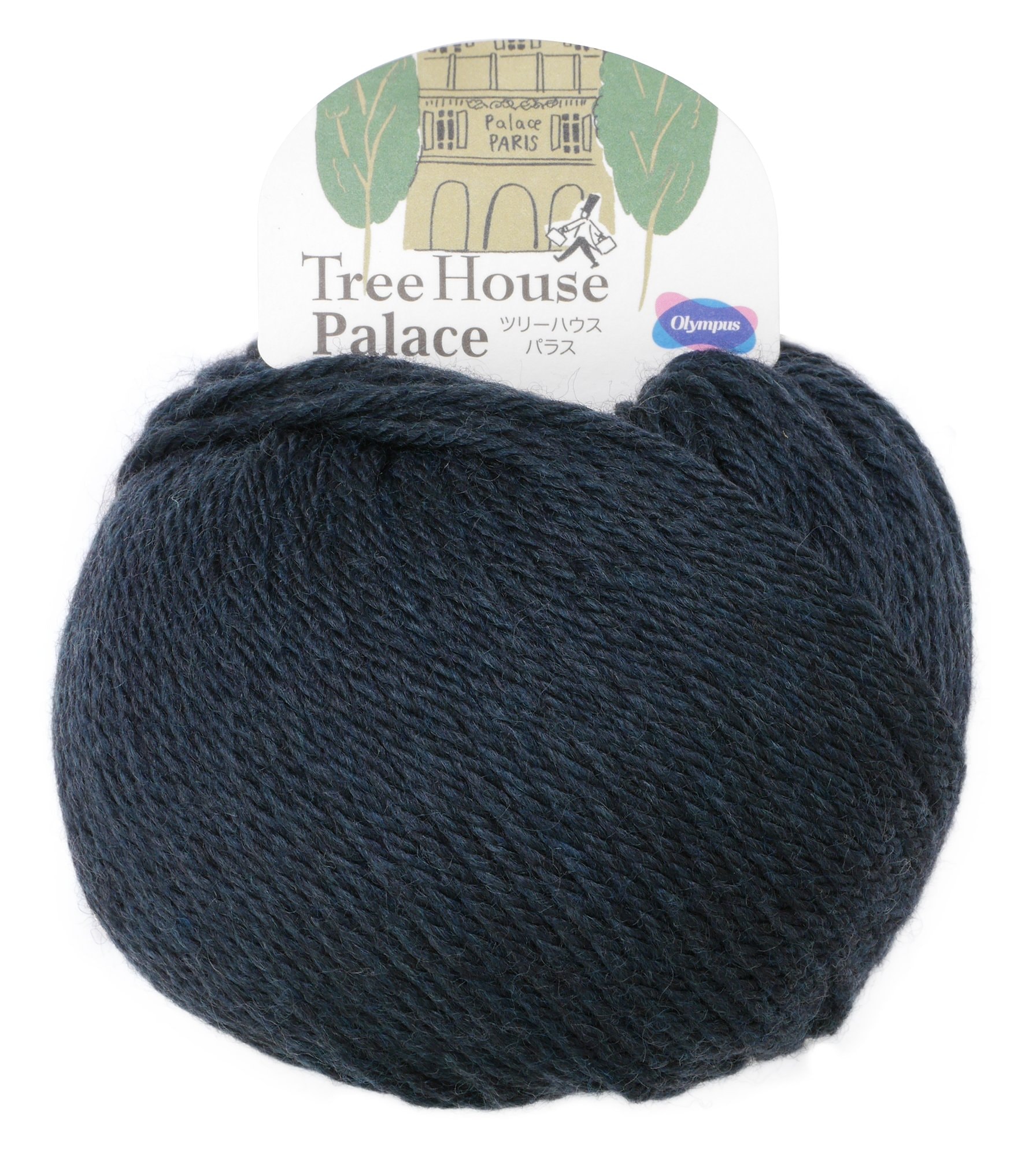 オリムパス製絲 ツリーハウス パラス 毛糸 並太 col.416 グリーン 系 40g 約104m 5玉セット
