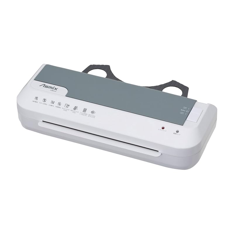即納：アスカ ラミネーター L205A4 A4対応 温度調整 オートオフ 2本ローラー 150μmまで 停止レバー ホワイト
