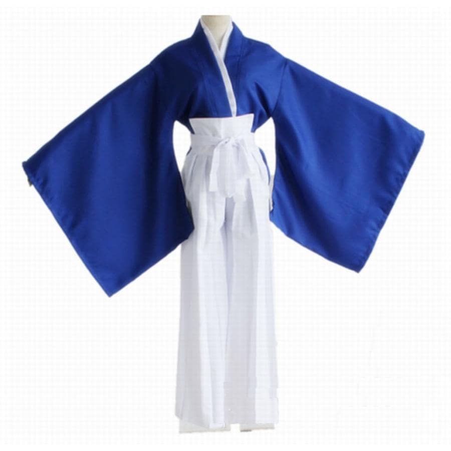 工場直販 一部分3日出荷るろうに剣心 緋村剣心（ひむらけんしん） コスチューム コスプレ衣装 和服 3点セット ブルー サイズ SXL