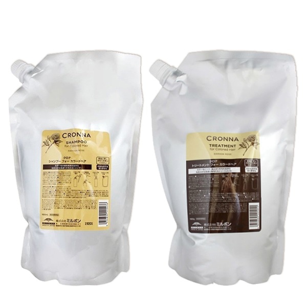 クロナ フォー カラードヘア シャンプー 1800mL+トリートメント 1800g 詰め替え