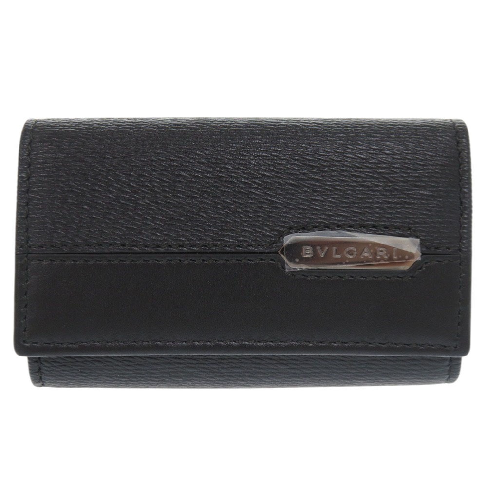 未使用品 セルペンティ スカリエ マン キーケース レザー ブラック 0800【中古】 メンズ