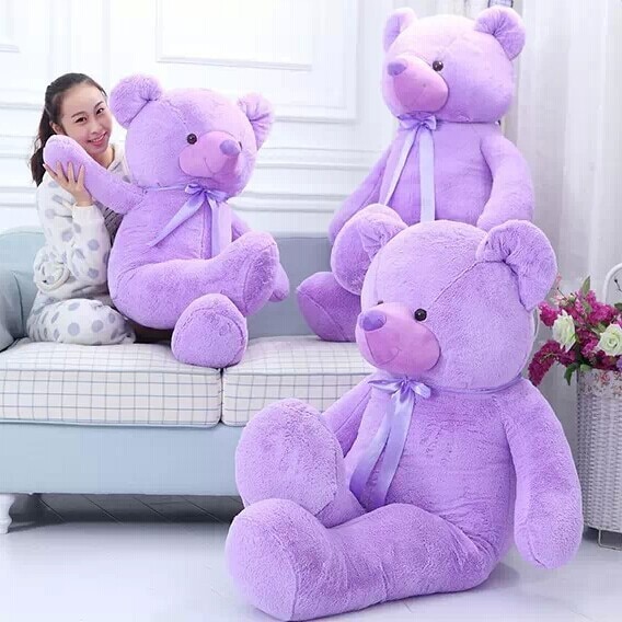 かわいいパープルビッグベアぬいぐるみテディベア人形人形バレンタインデーラグドール誕生日ギフト