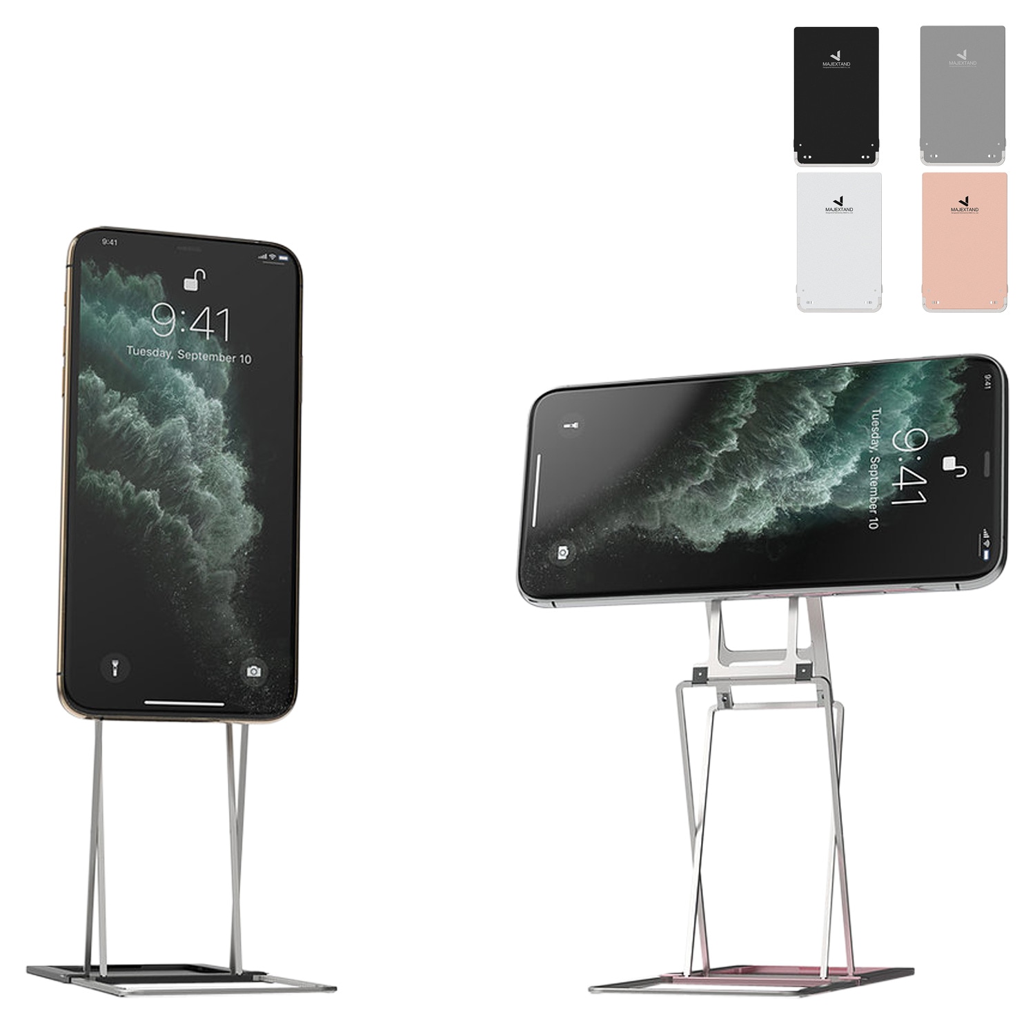 スマホスタンド スマートフォン タブレット 薄型 卓上スマートフォン用スタンド