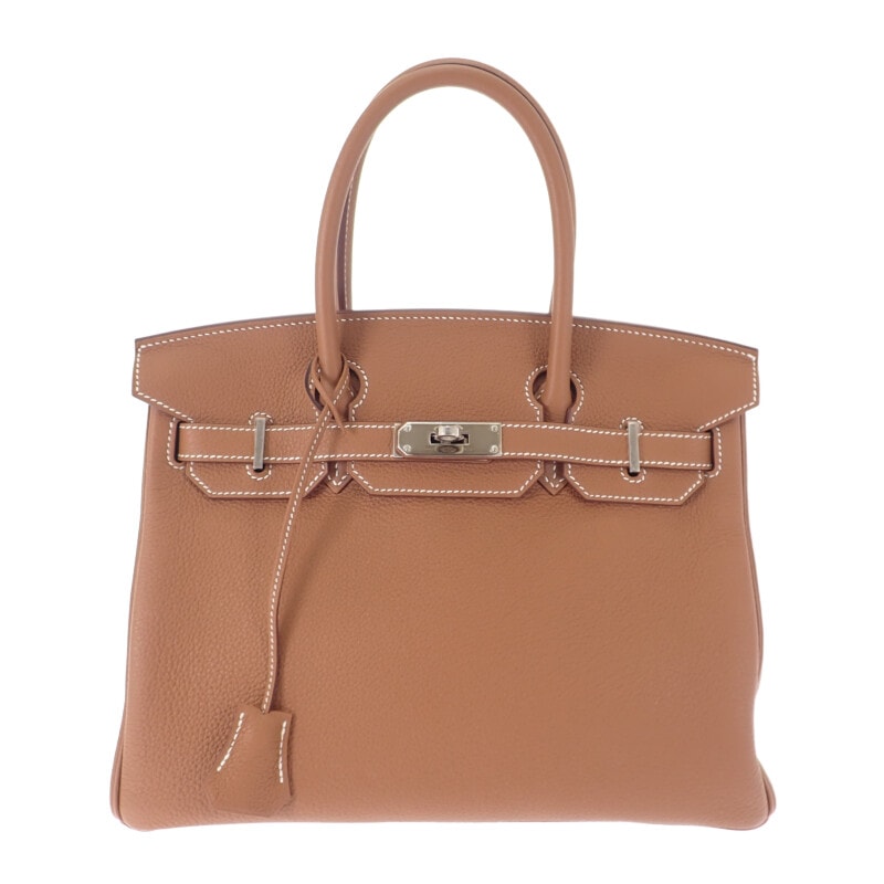 バーキン 30 ハンドバッグ トゴ ゴールド シルバー金具 レディース【SAランク】