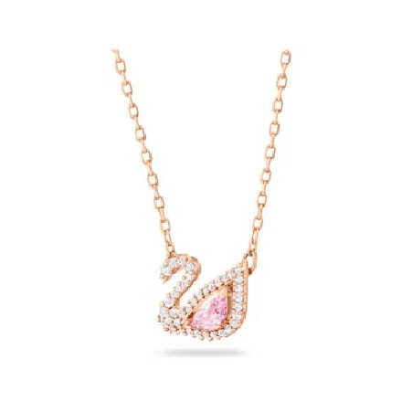 [Swarovski] 5469989 Dazzling Swan Necklace Pink