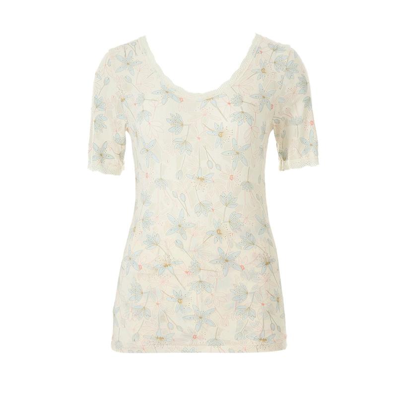 モダール バーンアウト シンプル レース 3部 トップス 女性下着 CR_CA(VLG2464A)