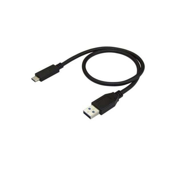 （まとめ） StarTech.com USB3.1ケーブル 0.5m Type A（オス）-C（オス） ブラック USB31AC50CM1本 [x3セット]