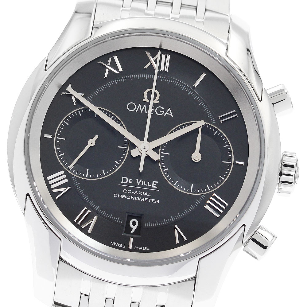 オメガ OMEGA 431.10.42.51.01.001 デビル コーアクシャル クロノグラフ 自動巻き メンズ 美品 箱・保証書付き_885959【中古】