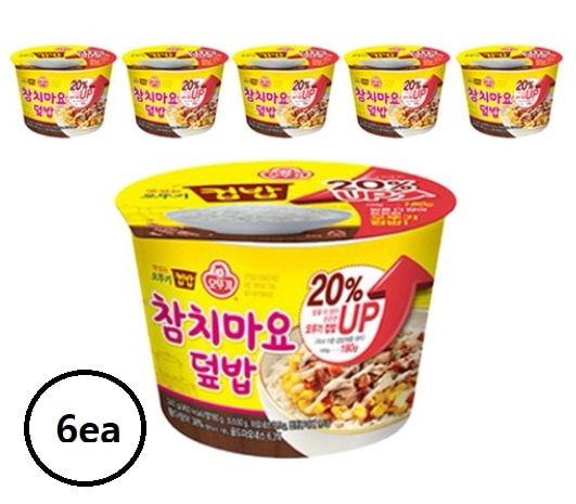 レトルト韓国カップご飯マグロマヨ丼247gx6ea 오뚜기컵밥