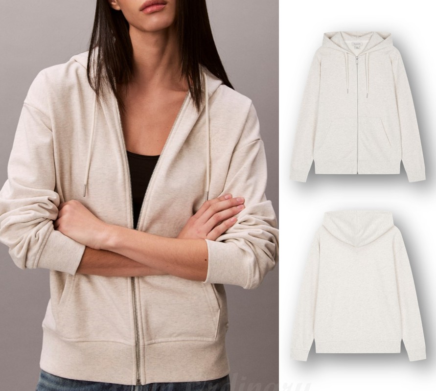 Embossed Monogram Zip-Up Hoodie (47F205G-P4P)