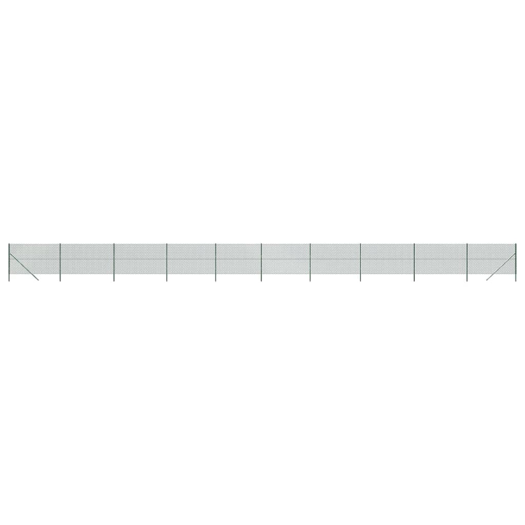金網フェンス グリーン 1.6x25 m