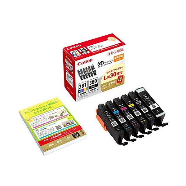 BCI-381+380/6MP [インクタンクマルチパック（BK/C/M/Y/GY）]