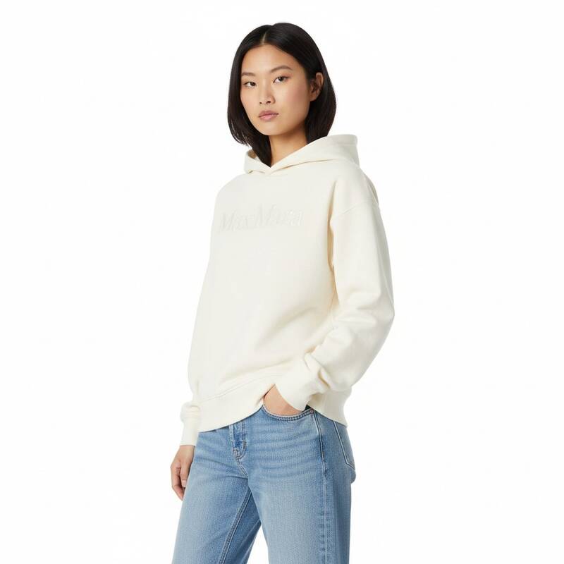 マックスマーラ ビシエラ フード Tシャツ ホワイト 女性 29946011600 001