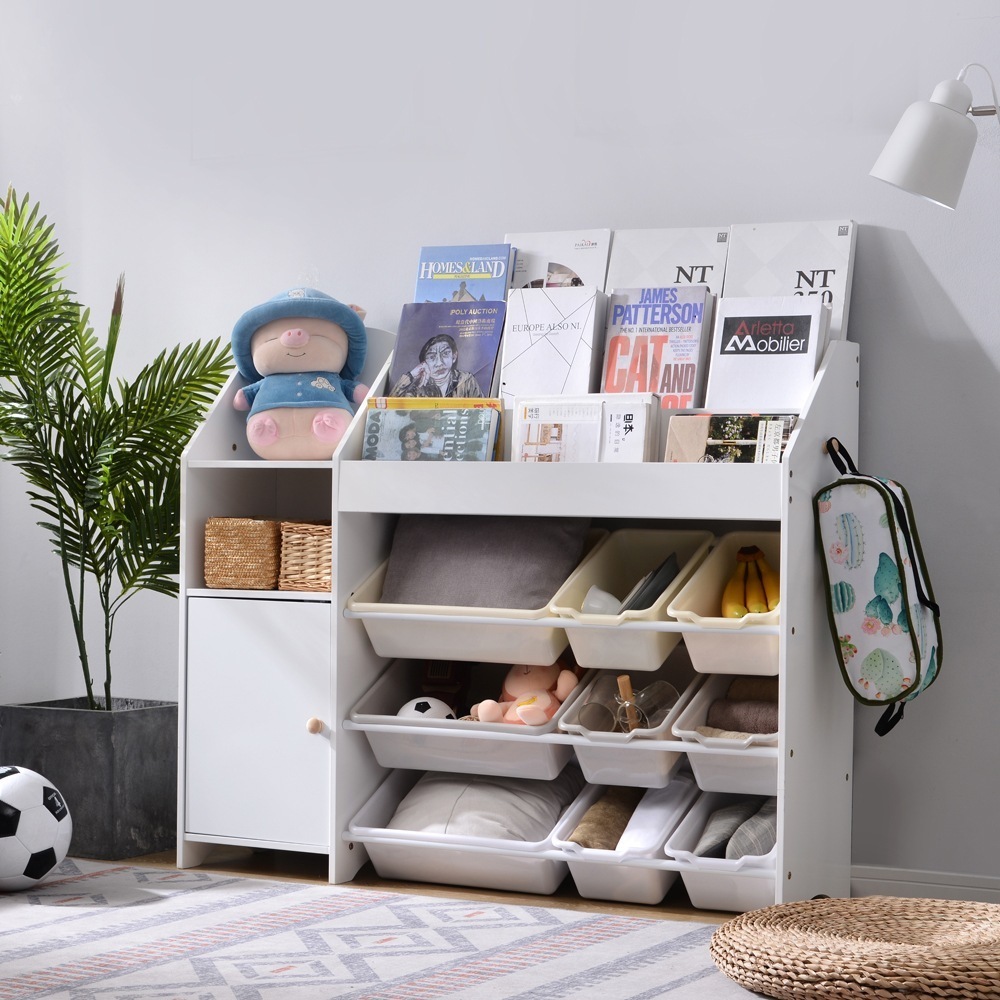 【国内出荷 - 3日配達】絵本棚 絵本ラック おもちゃ おもち収納 収納 木製 引き出し 玩具箱 ラック ボックス 大容量　収納ボックス キッズ収納 子供用 子供部屋 おもちゃ箱