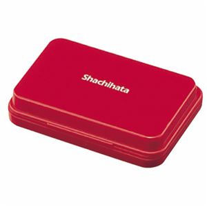 (まとめ) シヤチハタ スタンプ台 小形 赤 HGN-1-R 1個 (×10セット)