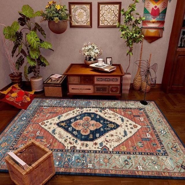 特大サイズカーペット インテリア 洗えるマイクロファイバーラグマット長毛マット 高級感ある