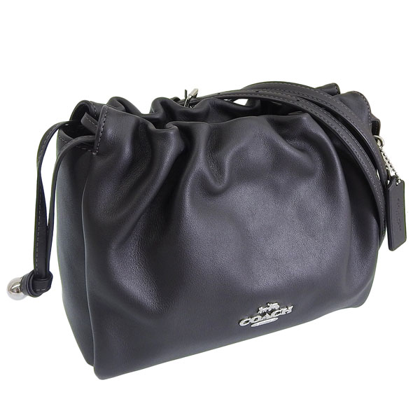 コーチ バッグ レディース 2WAY ショルダーバッグ ハンドバッグ アウトレット レザー ブラック フェイ ドローストリングバッグ CT763SVBK COACH