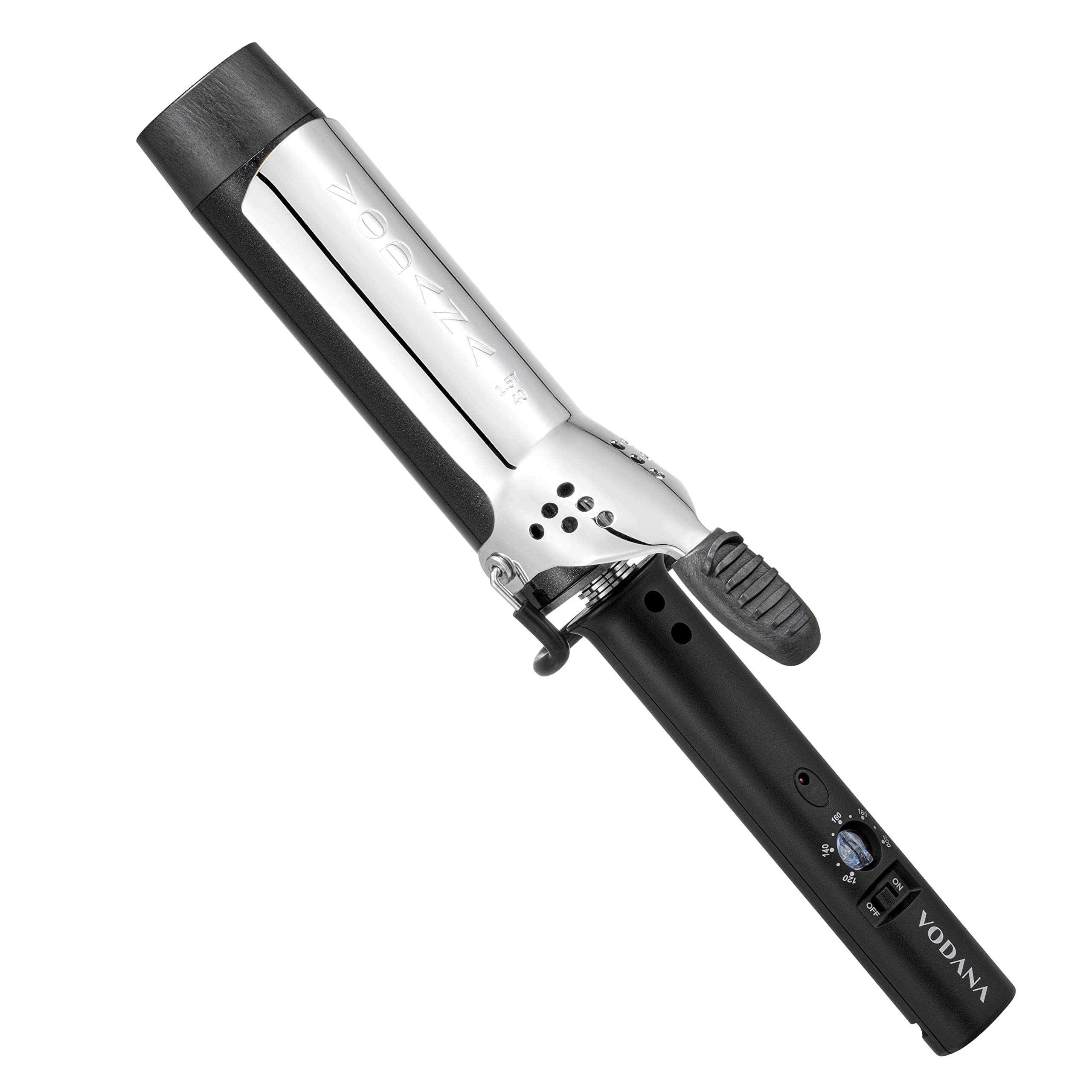 VODANA グラムウェーブカーリングアイロン【日本正規品】【日本仕様プラグ】ウェーブアイロン ヨシンモリ くびれ巻き 女神ヘア 韓国風ヘア ダメージ最小化 (ブラック, 40mm)