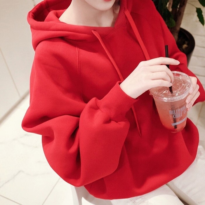 トップス パーカー トレーナー 部屋着 長袖 ボリューム袖 Vネック ストレート フード付き 伸縮性 かわいい 大人可愛い シンプル カジュアル おしゃれ かっこいい 大人可愛い こなれ感 ラフ