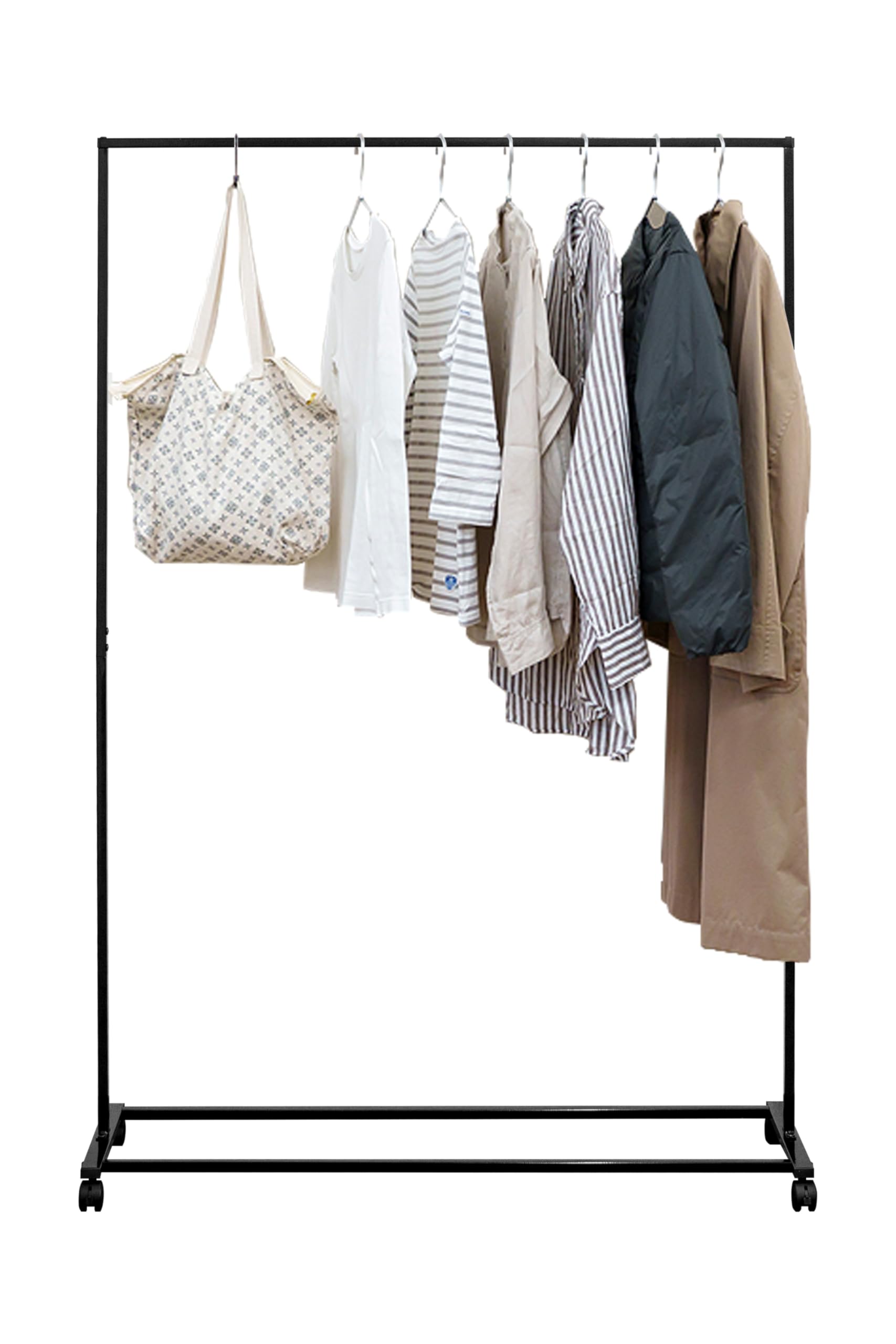 ottostyle.jp ハンガーラック スリム 耐荷重12kg 洋服ラック 洋服掛け おしゃれ 省スペース キャスター付き コートハンガー シンプル パイプハンガー 【幅110cm 高さ160cm】