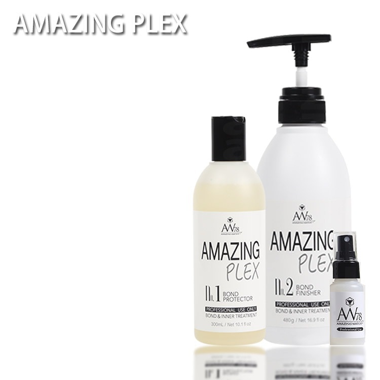 アメイジングプレックス サロンパーフェクトセット AMAZING PLEX No.1 ボンドプロテクター300ml＆No2 ボンドフィニッシャー480g＆ミスト50ml＆計量カップ 期間限定SET ア