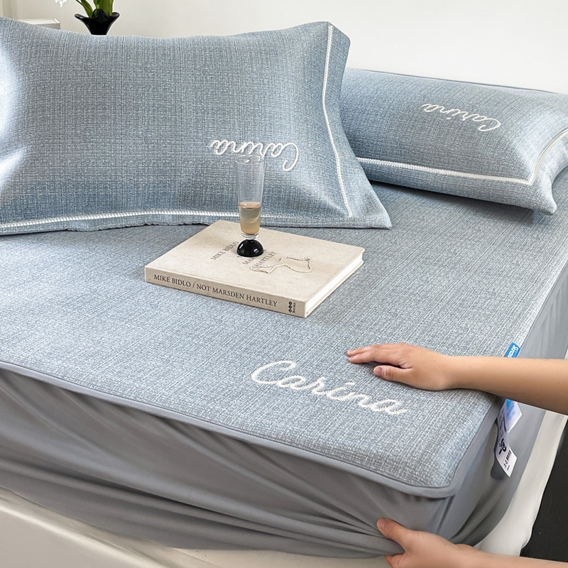 クラスa抗菌アイスシルクマット3ピースセットサマークールマット洗える折りたたみ折りたたみ折りたたみスタイルエアコンソフトマット