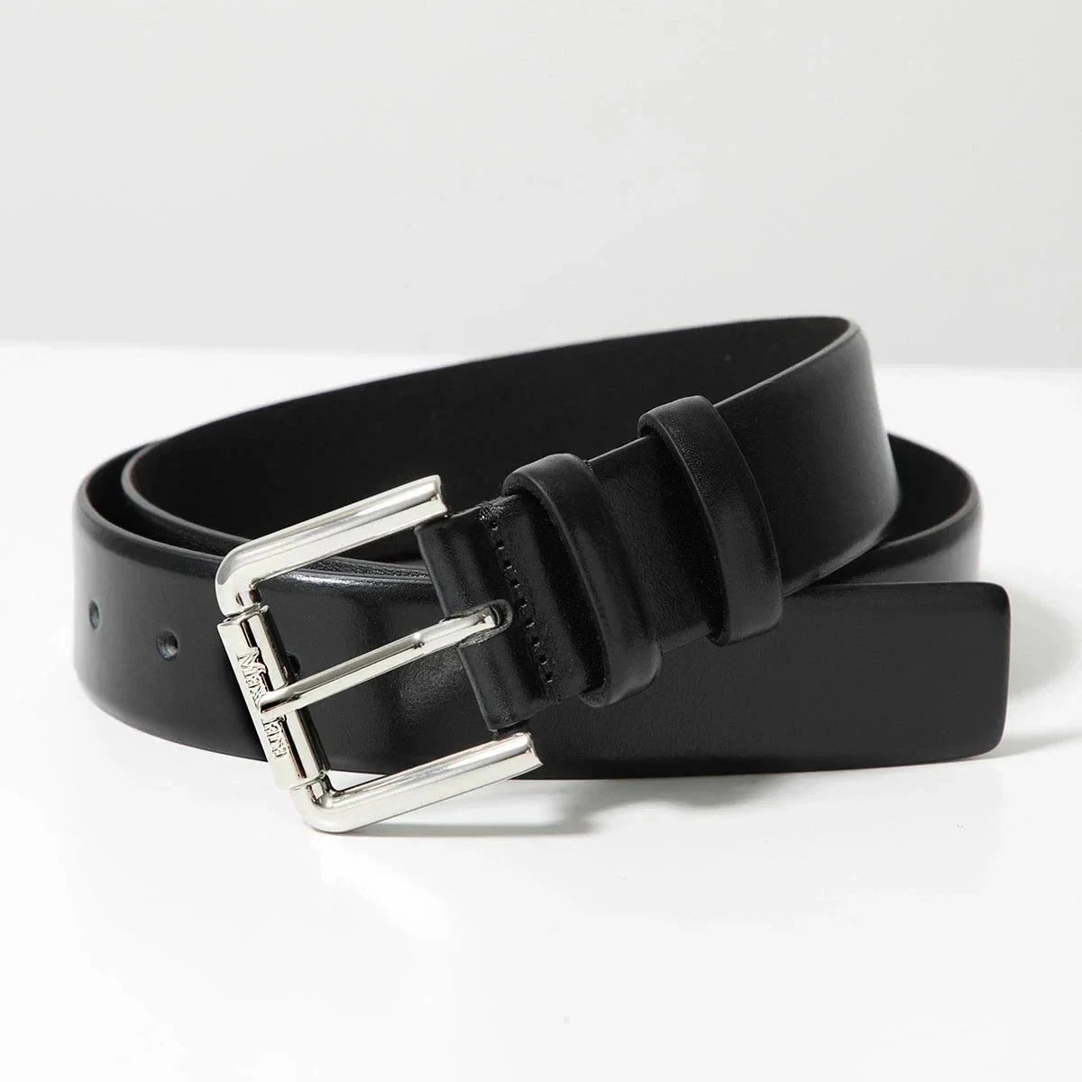 MAX MARA マックスマーラ ベルト WETLEATHER35 レディース レザー 003/NERO 【mega】