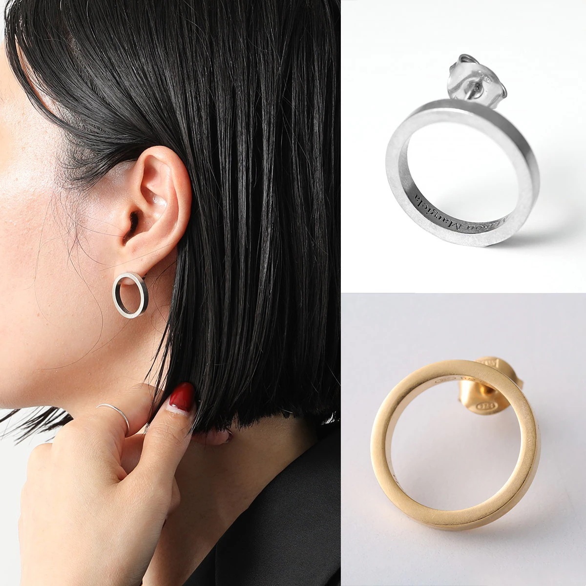 MAISON MARGIELA メゾンマルジェラ ピアス SM1VG0024 SV0158 レディース 片耳販売 ロゴ ロング シルバー925 アクセサリー 951
