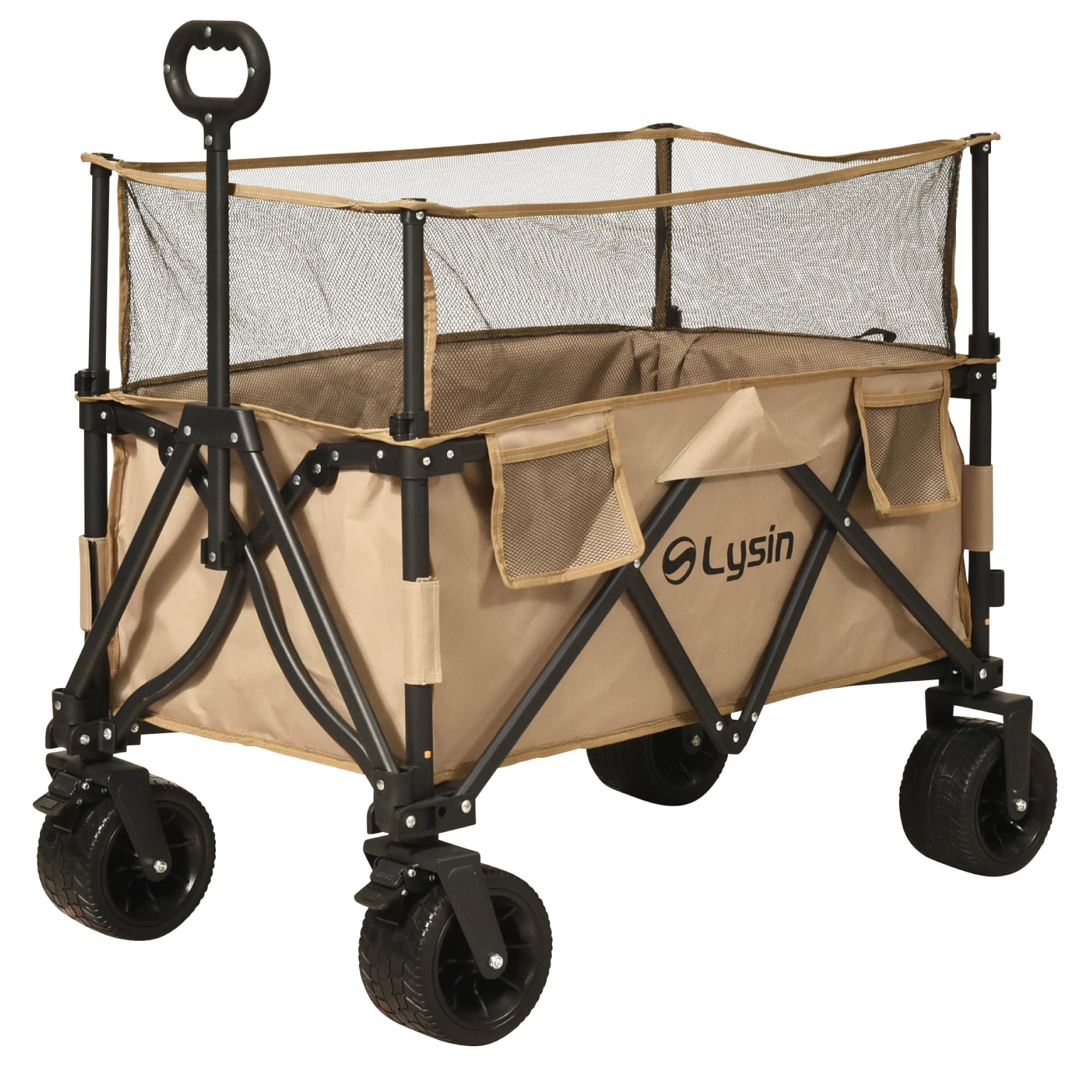 ライシン アウトドアワゴン Eシリーズ 最大230L 拡張機能 キャリーワゴン キャリーカート 1段 大容量 折りたたみ