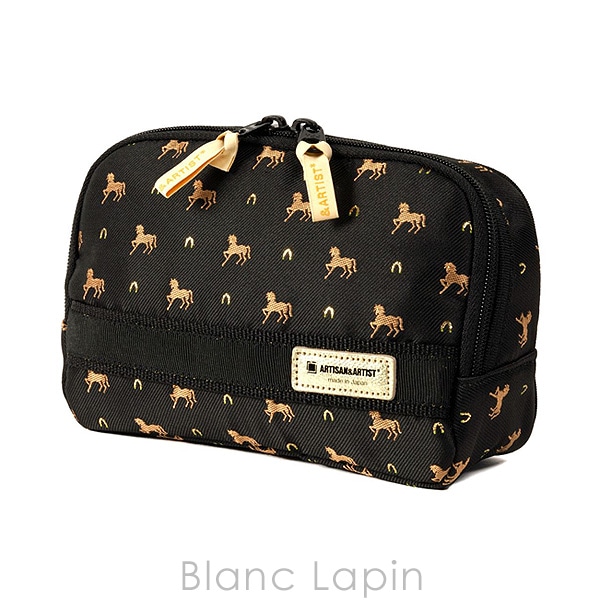 アルティザン＆アーティスト ARTISAN＆ARTIST スロープシェイプポーチ 3WP-PR110H ピルーエット #ブラック [156544]