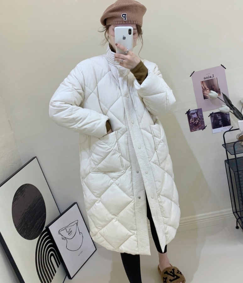 アウター デート レース モテアイテム ロングコート ダウンコート 長袖 もこもこ モコモコ キルティング 可愛い きれいめ 上品 おしゃれ かっこいい 可愛い ラブリー キュート ガーリー