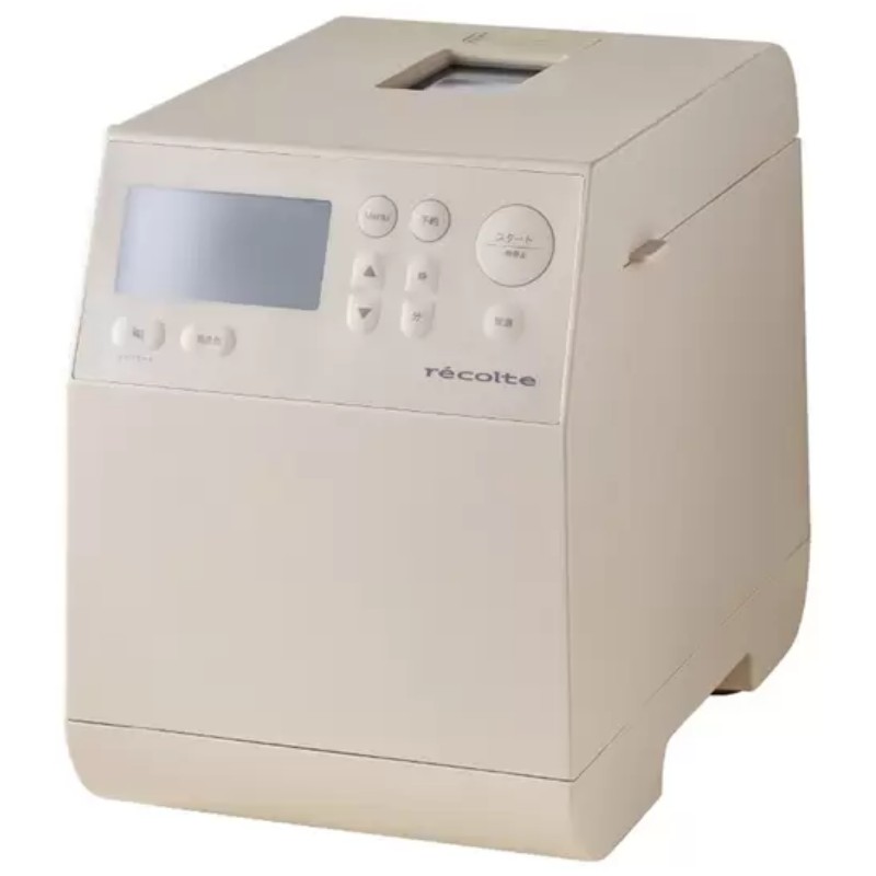 （recolte レコルト コンパクトベーカリー RBK-1(W) クリームホワイト）ホームベーカリー パン 調理家電 簡単 手作り パン作り 朝食 64033