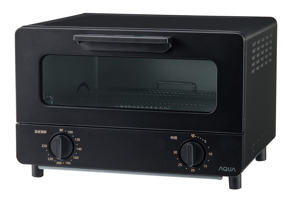 アクア AQT-CS14T-K オーブントースター　ブラック AQTCS14TK
