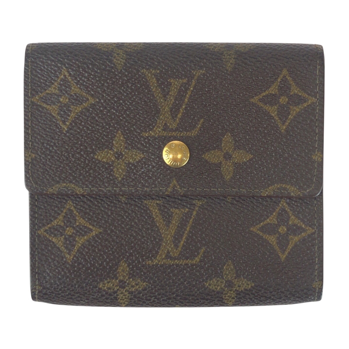 モノグラム ポルト モネ ビエカルトクレディ 男女兼用 ブラウン ゴールド金具 PVC M61652 折財布 コンパクトウォレット メンズ 504975