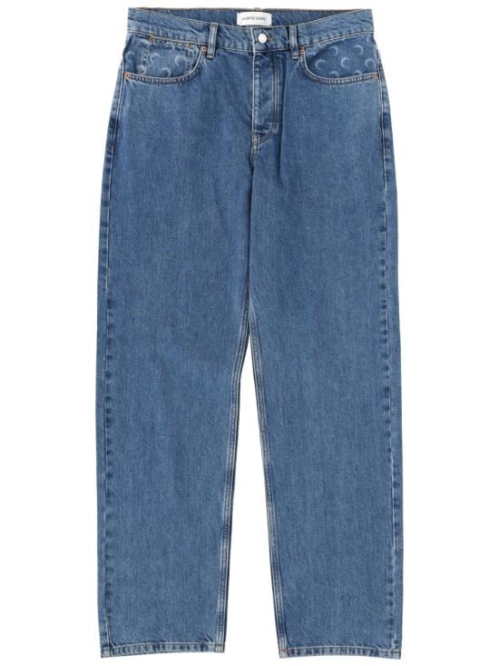 MARINE SERRE Men Denim Pants MPA066B CDEN0002BL05 BLUE