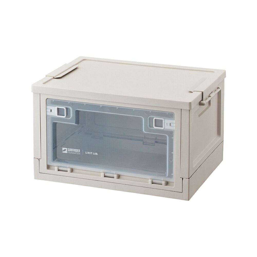 （まとめ買い）SFJコラボ フォールディングコンテナ 折りたたみ式コンテナ 20L シェルホワイト A-3220-0 [x3]