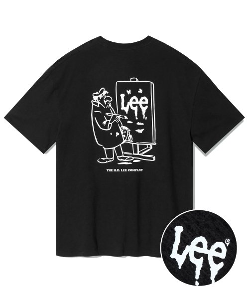 【半額】 Artistic Painter Graphic T-shirt Black Tシャツ・カットソー