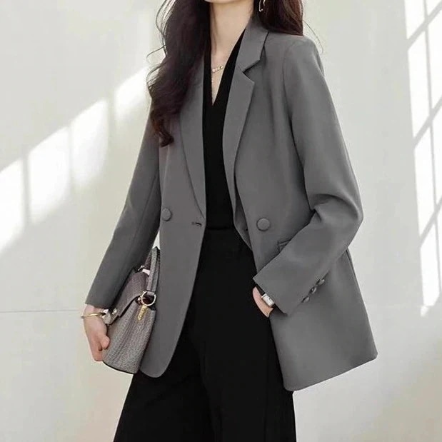 3日出荷 アウター新作 バックスリットデザイン 韓国風 秋 スーツ 春服 レディース