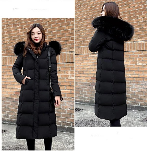 翌営業日発送XL 黒 ダウンコート ダウンジャケット アウター ダウン ロングコート 超ロング コート着痩せ 膝下丈 暖かい 厚手 防寒 撥水 軽量 dw149s1g4kc /返品・交換・同梱不可