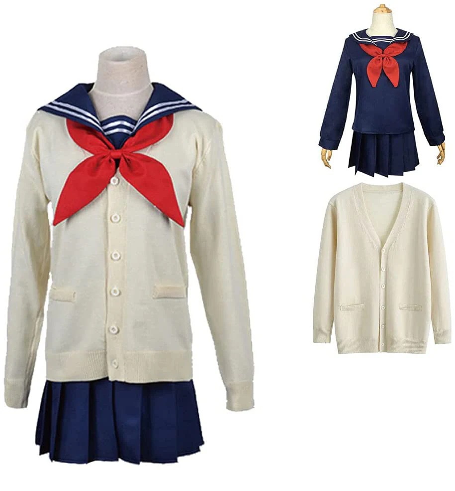 僕のヒーローアカデミア 渡我被身子 コスプレ衣装 トガ ヒミコ セーラー服 制服 カーディガン
